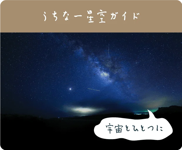 漆黒の闇夜にきらめく美ら星うちなー星空ガイド